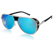 Modne okulary uniseks REVO stylowe solidne (niebieskie)